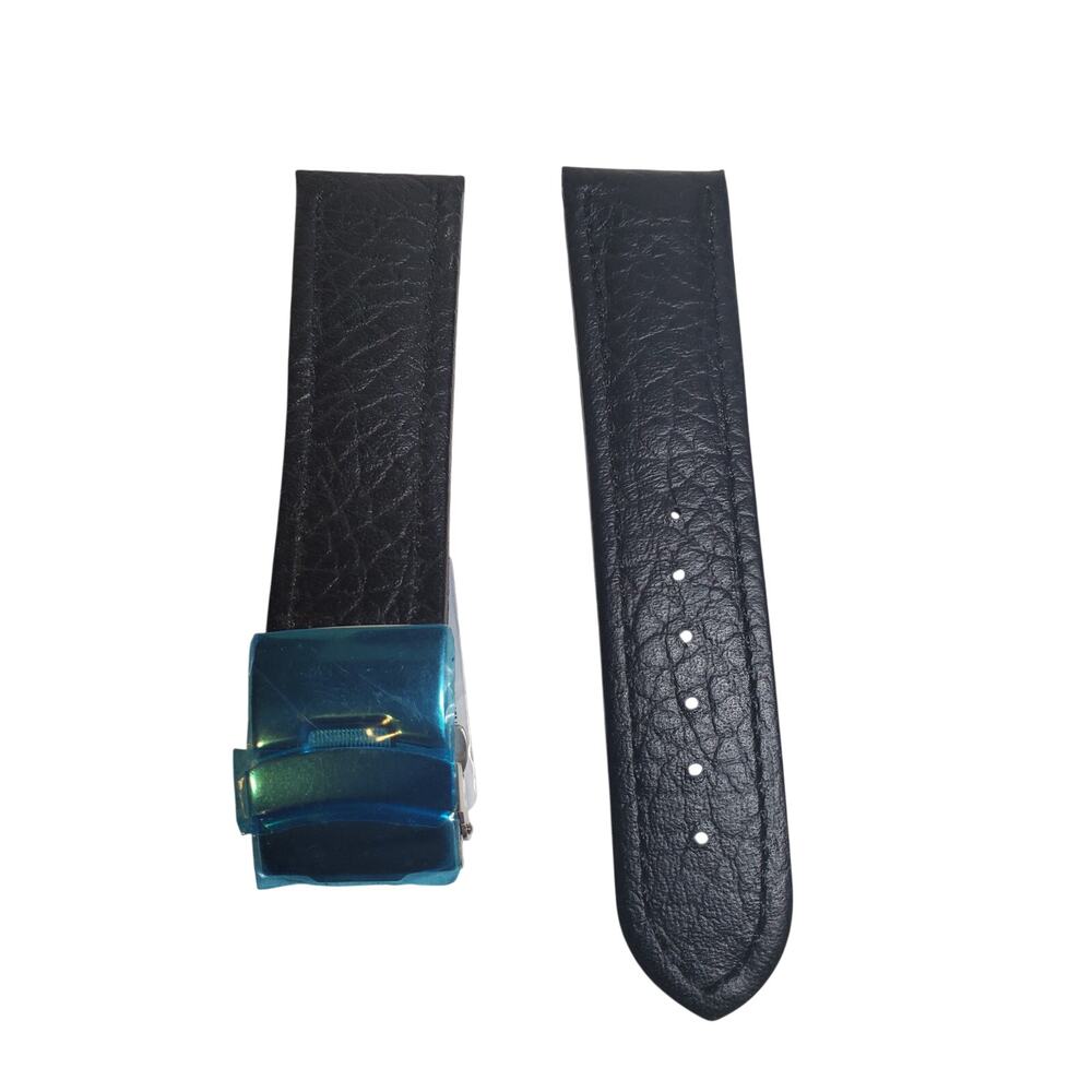 Watch Band - Leather - Black 24mm